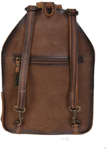 STS Ranchwear Women's Western Leather Baroness Backpack, Cowhide/Tornado Brown, One Size --|-- 895