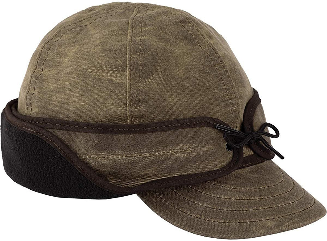 Stormy Kromer Waxed Rancher Cap - Winter Waxed Cotton Hat with Fleece Earflaps --|-- 243