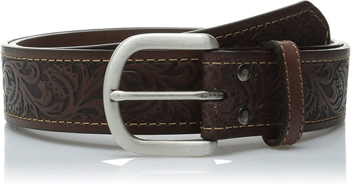 Ariat Men's Floral Strap Brown Basic Belt --|-- 16862