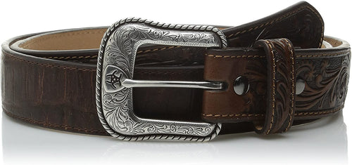 Ariat Men's Side Overlay Circle Concho Western Belt --|-- 15598