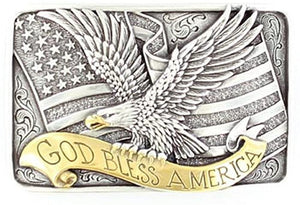 M&F Western God Bless America Buckle --|-- 13164