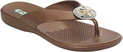 Oka-B Women's Sandy Flip Flop (Copper --|-- 7962