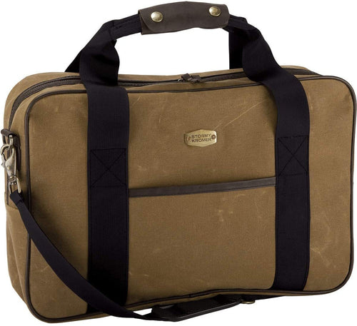 Stormy Kromer The Legacy Briefcase - Durable Waxed Cotton, Leather Trim, Internal Pockets --|-- 411