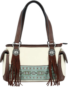 M&F Western Nocona Nicole Satchel White One Size --|-- 17277