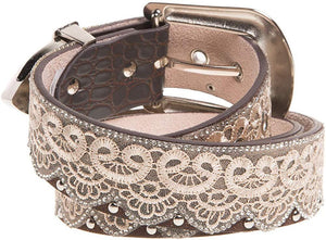 Angel Ranch 1 1/2" Brown Ladies' Fashion Belt --|-- 18420