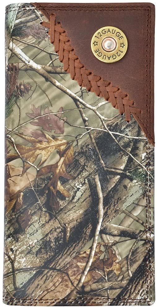 3D Men's Badger Camo Leather Outdoor Rodeo Wallet Camouflage One Size --|-- 13700